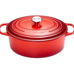 Le Creuset Signature Braadpan Ovaal, 33cm kersenrood