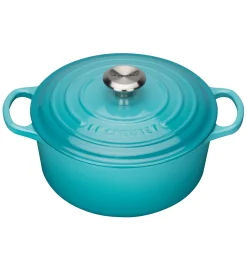 Le Creuset Signature Braadpan, 20cm caribbean blauw