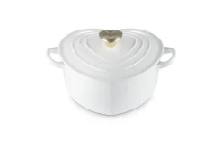 Le Creuset Signature Braadpan Hart, 20cm white