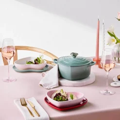Le Creuset Signature Braadpan Hart, 20cm sea salt