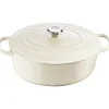 Le Creuset Signature Braadpan Ovaal, 31cm meringue