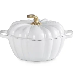 Le Creuset Signature Braadpan Pompoen, 24cm wit