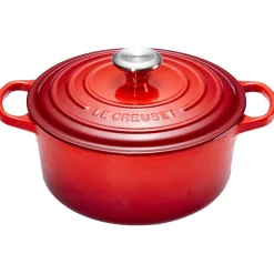 Le Creuset Signature Braadpan, 24cm kersenrood