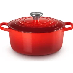 Le Creuset Signature Braadpan, 24cm kersenrood