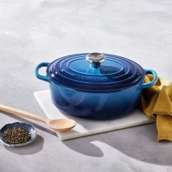 Le Creuset Signature Braadpan Ovaal, 31cm azure