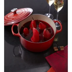 Le Creuset Signature Braadpan, 34cm kersenrood
