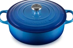 Le Creuset Signature Braadpan Laag, 30cm azure