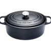 Le Creuset Signature Braadpan Ovaal, 40cm mat zwart