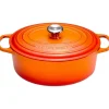 Le Creuset Signature Braadpan Ovaal, 31cm oranjerood