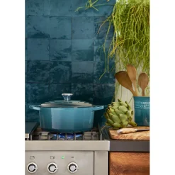 Le Creuset Signature Braadpan, 20cm deep teal
