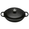 Le Creuset Signature Campagnard Braadpan (zwarte emaillelaag), 30cm mat zwart