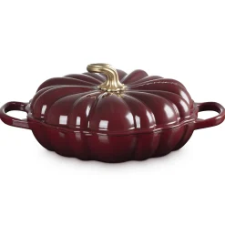 Le Creuset Signature Campagnard Pompoen Braadpan, 28cm garnet