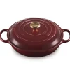 Le Creuset Signature Campagnard Braadpan, 30cm garnet