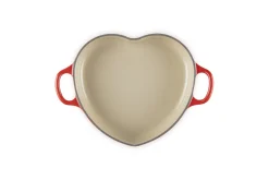 Le Creuset Signature Campagnard Braadpan Hart, 20cm kersenrood