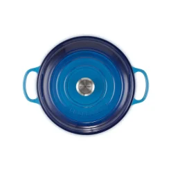 Le Creuset Signature Campagnard Braadpan, 30cm azure
