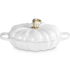 Le Creuset Signature Campagnard Pompoen Braadpan, 28cm white