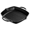 Le Creuset Signature Grillpan met Handvatten, 30x30cm mat zwart