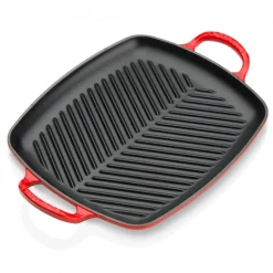 Le Creuset Signature Grillplaat, 30x27cm kersenrood
