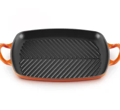 Le Creuset Signature Grillplaat, 30x27cm oranjerood