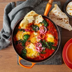 Le Creuset Signature Koekenpan met Houten Steel, 26cm oranjerood