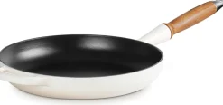 Le Creuset Signature Koekenpan met Houten Steel, 26cm meringue