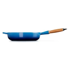 Le Creuset Signature Koekenpan met Houten Steel, 28cm azure
