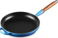 Le Creuset Signature Koekenpan met Houten Steel, 26cm azure