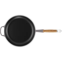 Le Creuset Signature Koekenpan met Houten Steel, 28cm flint