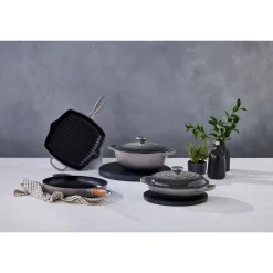 Le Creuset Signature Koekenpan met Houten Steel, 28cm flint