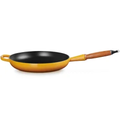 Le Creuset Signature Koekenpan met Houten Steel, 28cm nectar