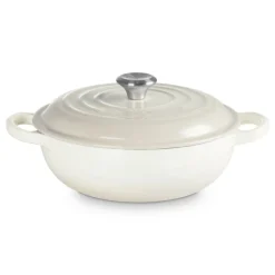 Le Creuset Signature Marmite Braadpan met Hoge Deksel, 22cm meringue