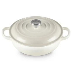 Le Creuset Signature Marmite Braadpan met Hoge Deksel, 22cm meringue