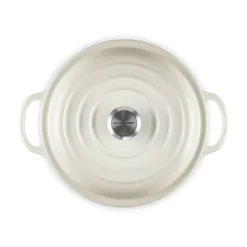 Le Creuset Signature Marmite Braadpan met Hoge Deksel, 22cm meringue