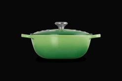 Le Creuset Signature Marmite Braadpan, 26cm bamboo green