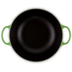 Le Creuset Signature Marmite Braadpan, 26cm bamboo green