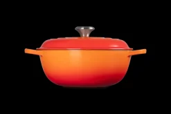 Le Creuset Signature Marmite Braadpan Hoog, 26cm oranjerood