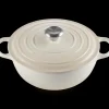 Le Creuset Signature Marmite Braadpan, 28cm meringue