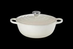 Le Creuset Signature Marmite Braadpan, 28cm meringue