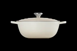 Le Creuset Signature Marmite Braadpan, 28cm meringue