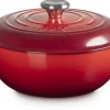 Le Creuset Signature Marmite Braadpan Hoog, 26cm kersenrood