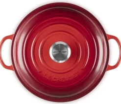 Le Creuset Signature Marmite Braadpan Hoog, 26cm kersenrood
