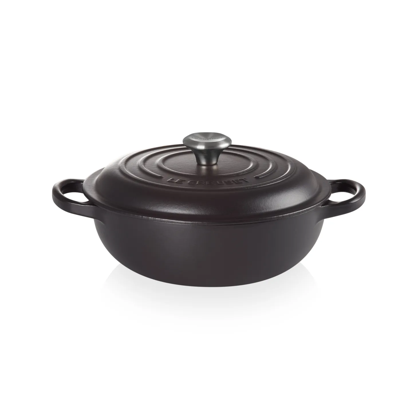 Le Creuset Signature Marmite Braadpan met Hoge Deksel, 22cm mat zwart