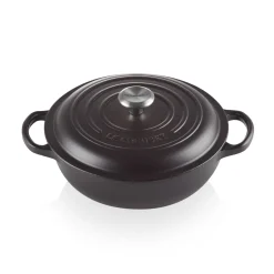 Le Creuset Signature Marmite Braadpan met Hoge Deksel, 22cm mat zwart