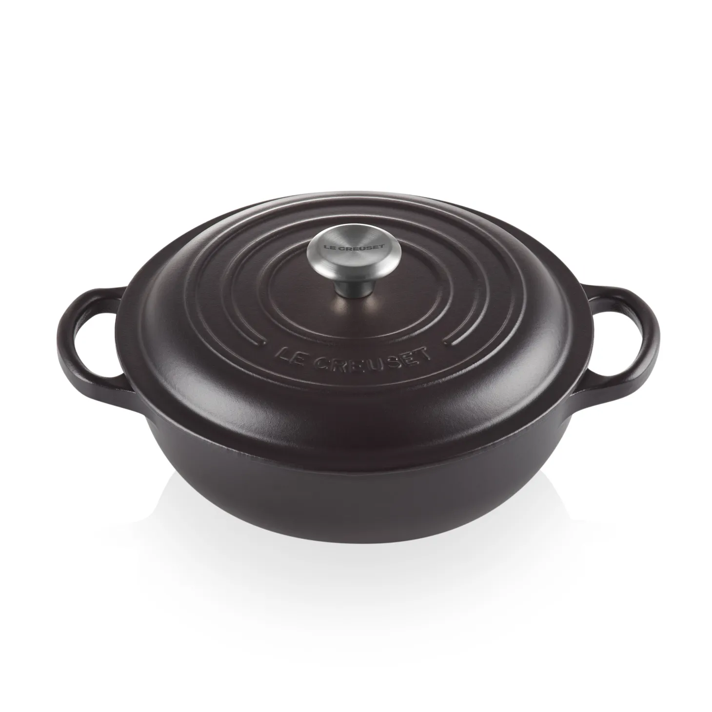 Le Creuset Signature Marmite Braadpan met Hoge Deksel, 22cm mat zwart