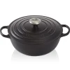 Le Creuset Signature Marmite Braadpan, 26cm mat zwart