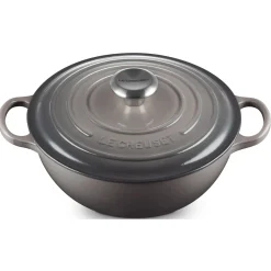 Le Creuset Signature Marmite Braadpan, 26cm flint