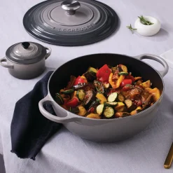 Le Creuset Signature Marmite Braadpan, 26cm flint