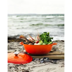 Le Creuset Signature Marmite Braadpan, 26cm oranjerood