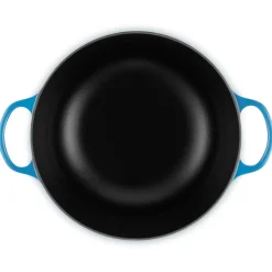 Le Creuset Signature Marmite Braadpan, 28cm azure