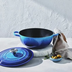 Le Creuset Signature Marmite Braadpan, 28cm azure